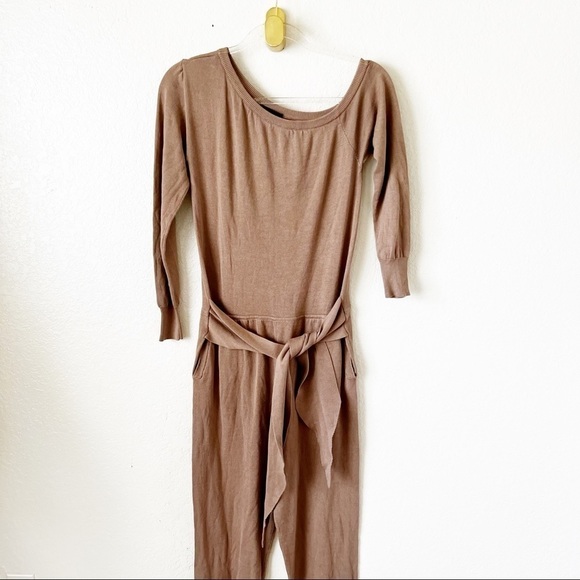 MAJORELLE Tan One-Shoulder Jumpsuit - Picture 5 of 14